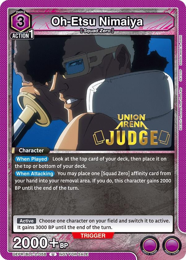 Image for Oh-Etsu Nimaiya (Judge Pack) (UEPR/BLC-2-058) (Union Arena Promotion Cards) (UEPR) - Union Arena