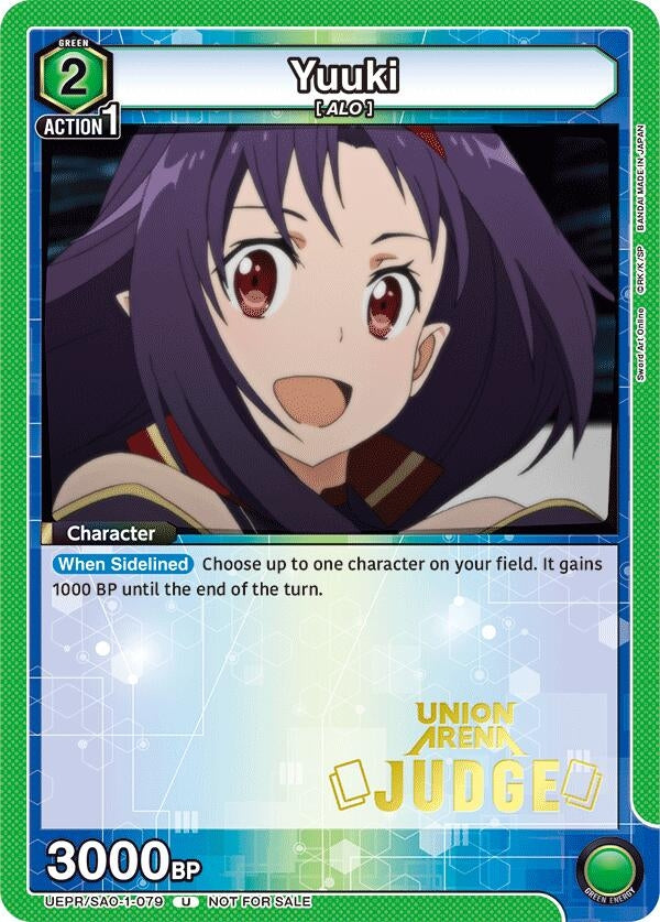 Image for Yuuki (Judge Pack) (UEPR/SAO-1-079) (Union Arena Promotion Cards) (UEPR) - Union Arena