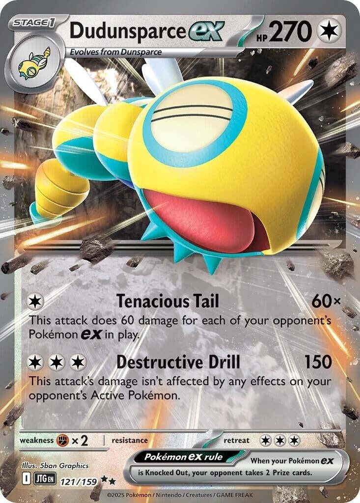 Image for Dudunsparce ex (121/159) (SV09: Journey Together) - Pokemon