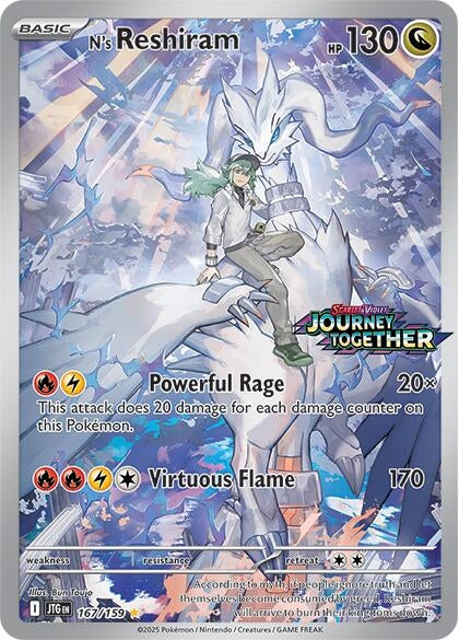 Image for N's Reshiram - 167/159 (Journey Together Stamped) (167/159) (Miscellaneous Cards & Products) (MCAP) - Pokemon
