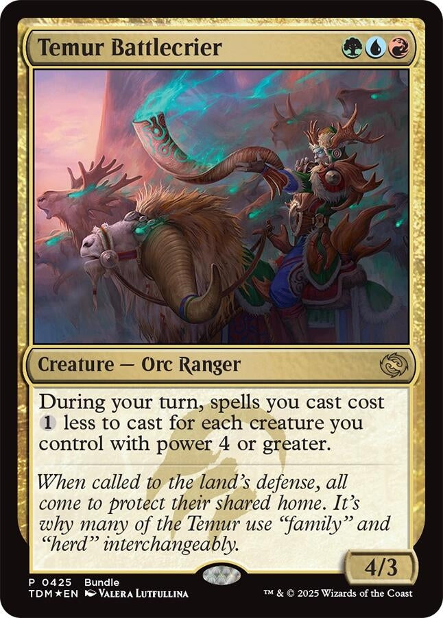 Temur Battlecrier (TDM Bundle) (425) (Unique and Miscellaneous Promos)