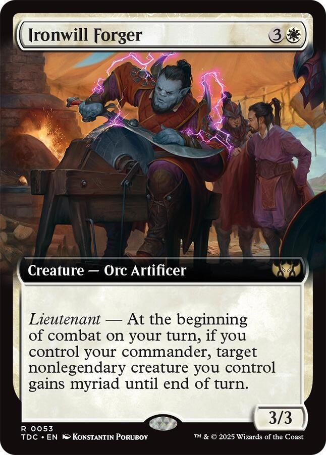 Ironwill Forger (Extended Art) (53) (Tarkir: Dragonstorm)