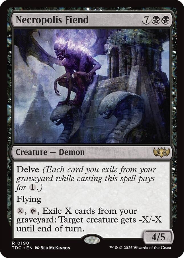 Necropolis Fiend (190) (Tarkir: Dragonstorm)