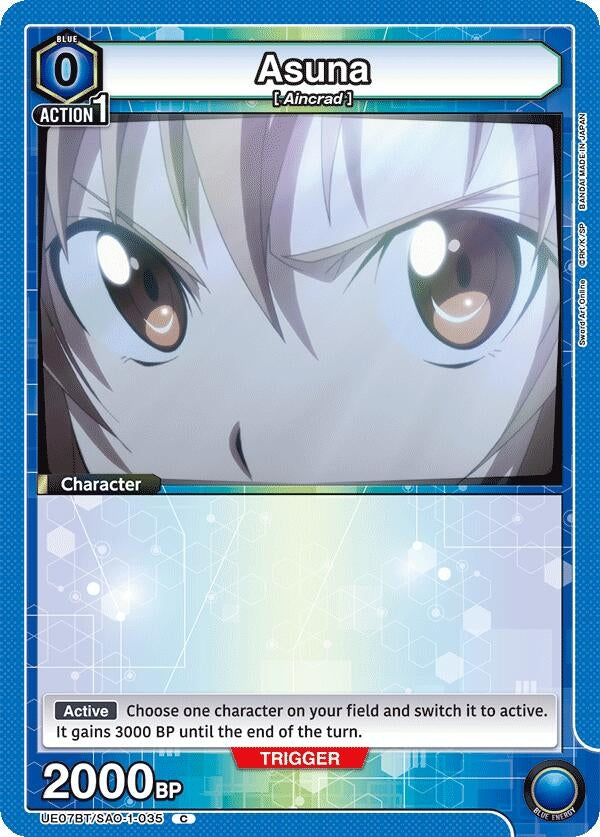 Image for Asuna (035) (Box Topper Foil) (UE07BT/SAO-1-035) (UE07BT: Sword Art Online) (UE07BT) - Union Arena