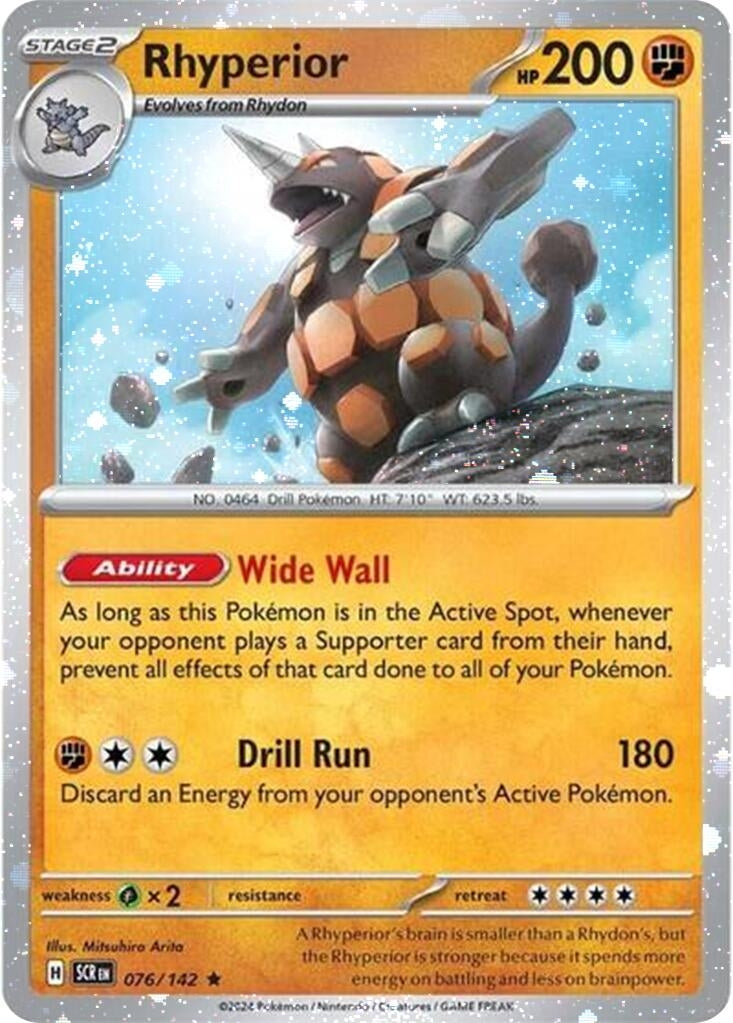Image for Rhyperior - 76/142 (Cosmos Holo) (076/142) (Miscellaneous Cards & Products) (MCAP) - Pokemon