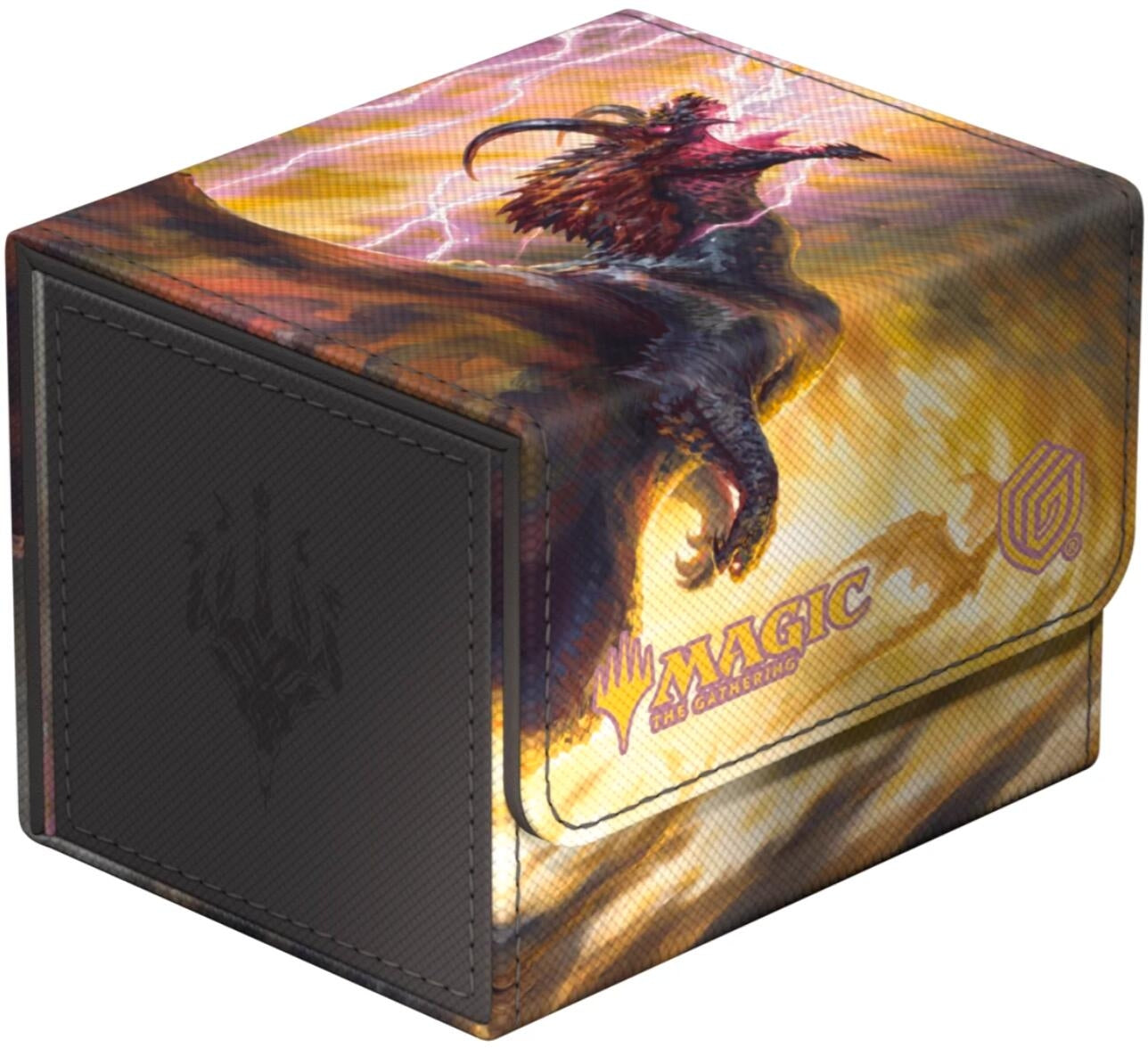 Image for Magic: The Gathering Tarkir: Dragonstorm Sidewinder 100+ Xenoskin Deck Box - Ghostfire - Stormscale Scion - Deck Boxes