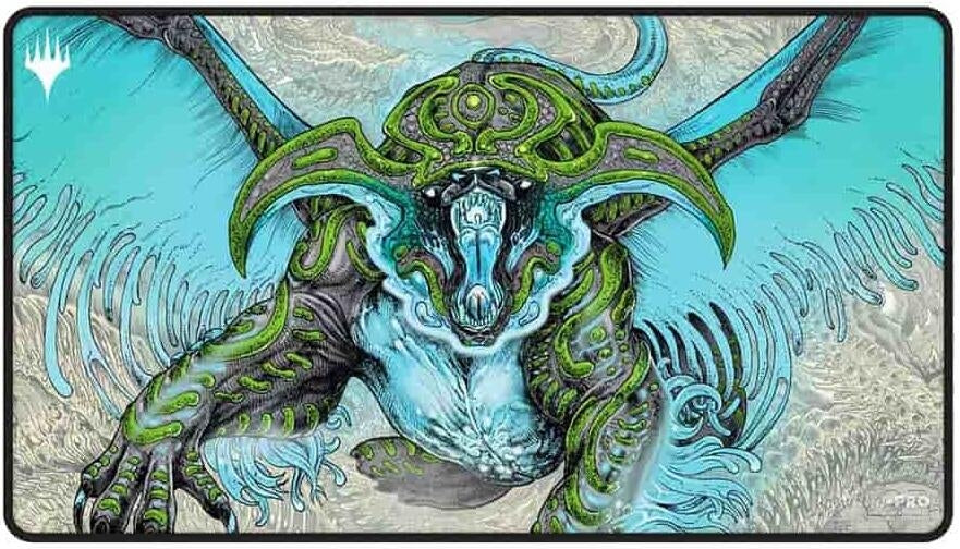 Image for Tarkir: Dragonstorm Black Stitched Playmat for Magic: The Gathering - Temur - Playmats