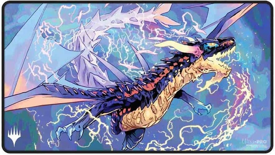 Image for Tarkir: Dragonstorm Black Stitched Playmat for Magic: The Gathering - Mardu - Playmats