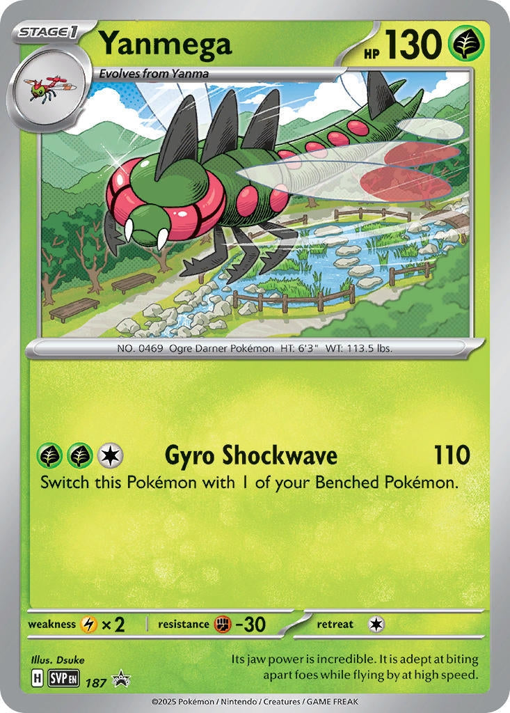 Image for Yanmega - 187 (Cosmos Holo) (187) (SV: Scarlet & Violet Promo Cards) (SVP) - Pokemon