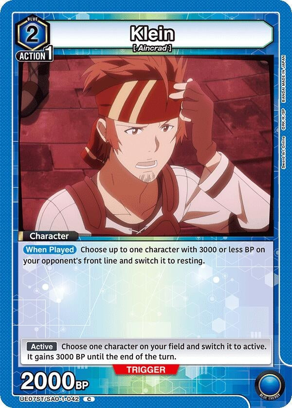 Image for Klein (UE07ST/SAO-1-042) (UE07ST: Sword Art Online Starter Deck) (UE07ST) - Union Arena