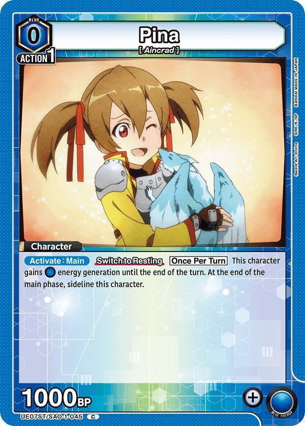 Image for Pina (UE07ST/SAO-1-045) (UE07ST: Sword Art Online Starter Deck) (UE07ST) - Union Arena