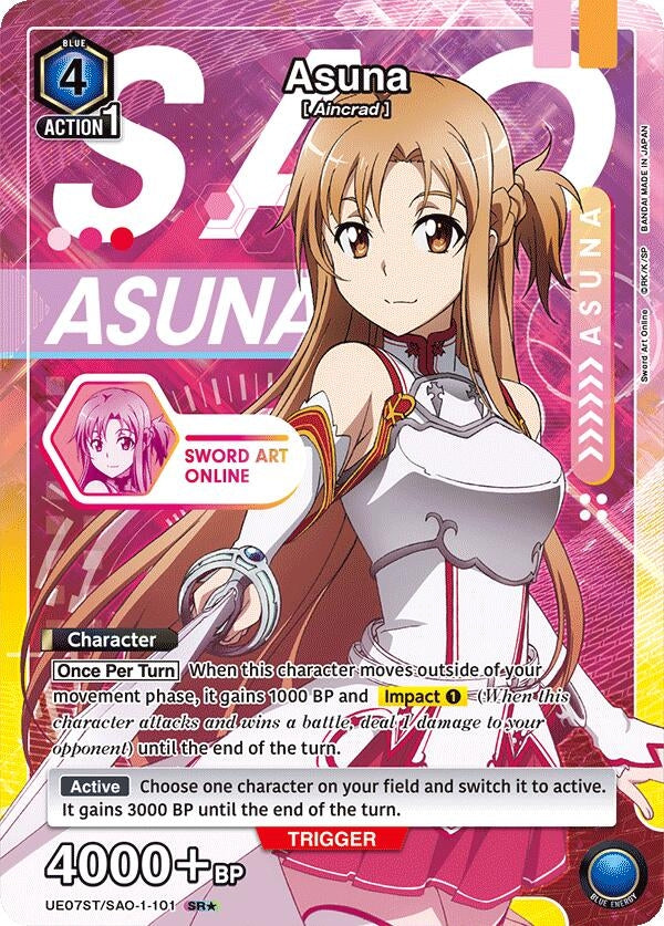 Image for Asuna (101) (SR*) (UE07ST/SAO-1-101) (UE07ST: Sword Art Online Starter Deck) (UE07ST) - Union Arena