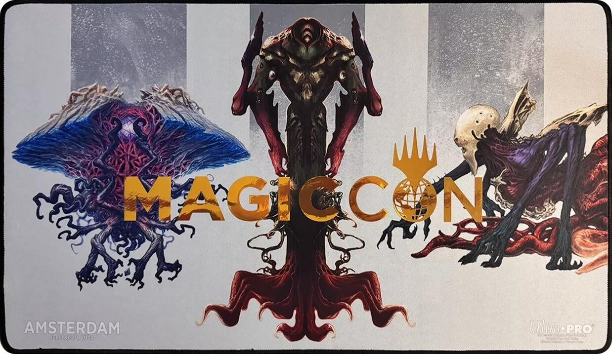 Image for MagicCon 2024 Ultra Pro Exclusive Playmat for Magic: The Gathering - Foil Eldrazi Trio - Playmats