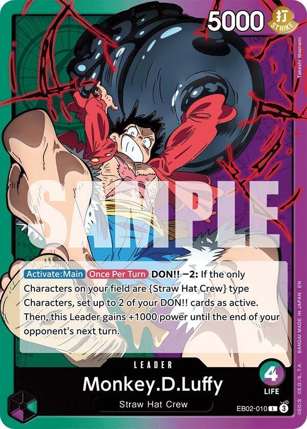 Image for Monkey.D.Luffy (010) (EB02-010) (Extra Booster: Anime 25th Collection) (EB-02) - One Piece Card Game