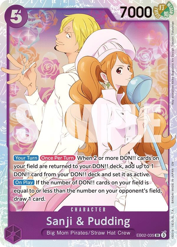 Image for Sanji & Pudding (EB02-035) (Extra Booster: Anime 25th Collection) (EB-02) - One Piece Card Game