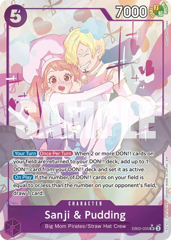 Image for Sanji & Pudding (Alternate Art) (EB02-035) (Extra Booster: Anime 25th Collection) (EB-02) - One Piece Card Game