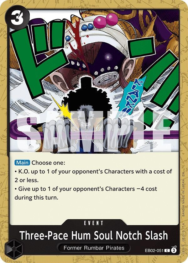 Image for Three-Pace Hum Soul Notch Slash (EB02-051) (Extra Booster: Anime 25th Collection) (EB-02) - One Piece Card Game