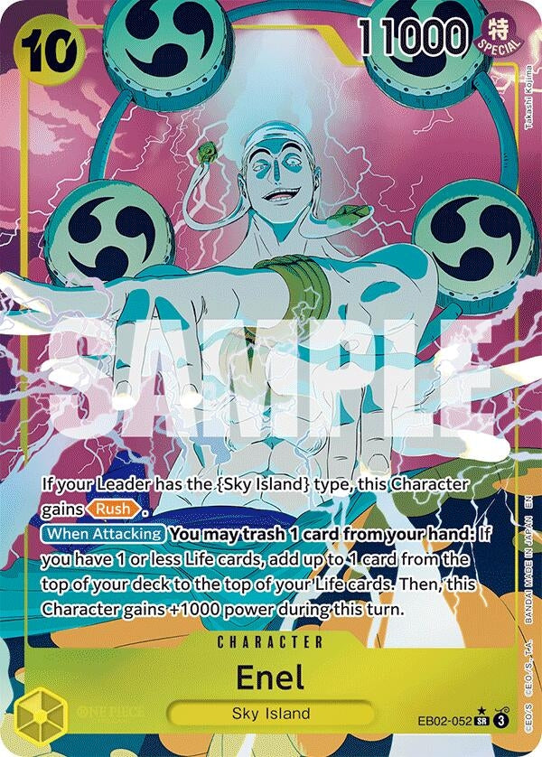 Image for Enel (Alternate Art) (EB02-052) (Extra Booster: Anime 25th Collection) (EB-02) - One Piece Card Game