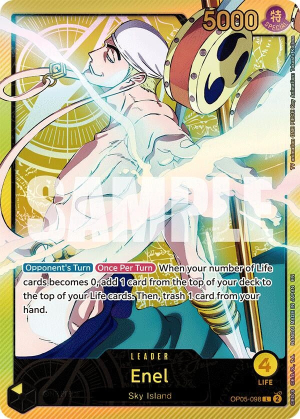 Image for Enel (SP) (OP05-098) (Extra Booster: Anime 25th Collection) (EB-02) - One Piece Card Game