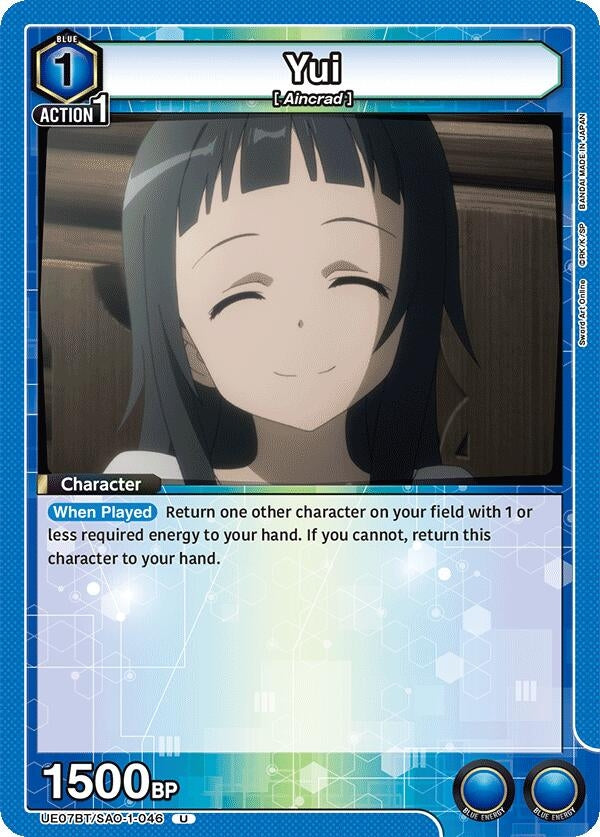 Image for Yui (046) (UE07BT/SAO-1-046) (UE07BT: Sword Art Online) (UE07BT) - Union Arena