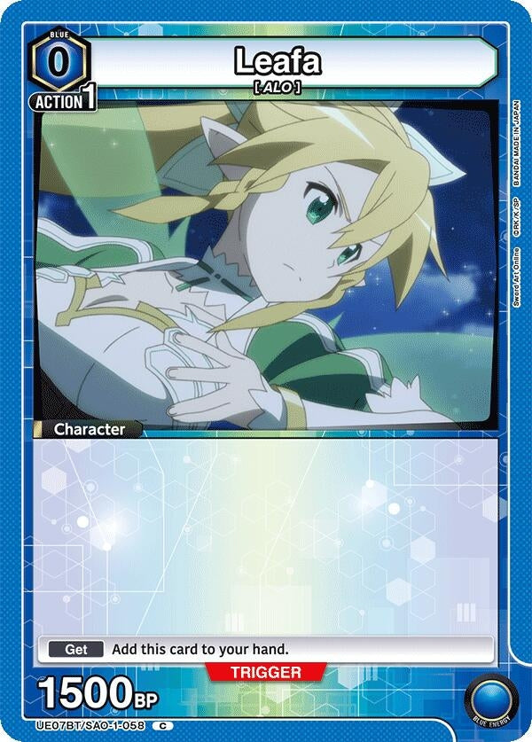 Image for Leafa (058) (UE07BT/SAO-1-058) (UE07BT: Sword Art Online) (UE07BT) - Union Arena