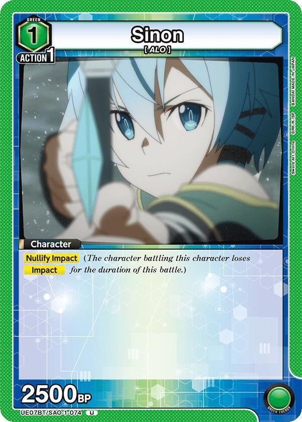 Image for Sinon (074) (UE07BT/SAO-1-074) (UE07BT: Sword Art Online) (UE07BT) - Union Arena