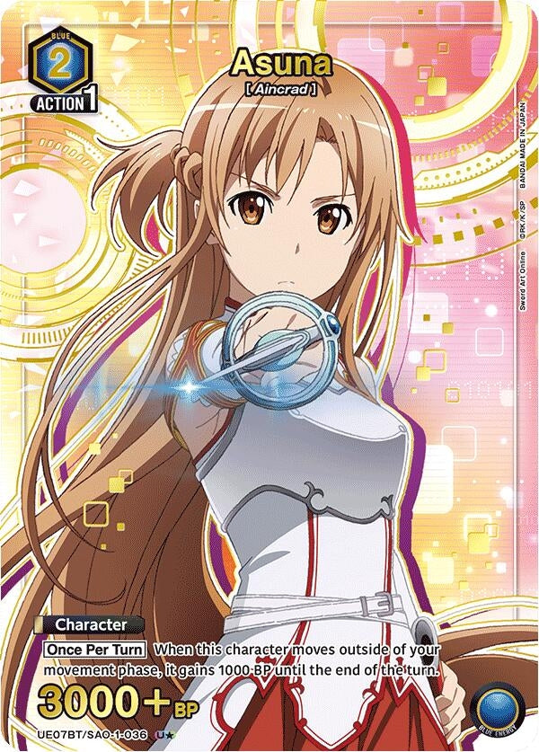 Image for Asuna (036) (U*) (UE07BT/SAO-1-036) (UE07BT: Sword Art Online) (UE07BT) - Union Arena