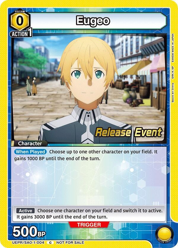 Image for Eugeo (004) (UEPR/SAO-1-004) (UE07BT: Sword Art Online Release Event Cards) (UE07BT_RE) - Union Arena