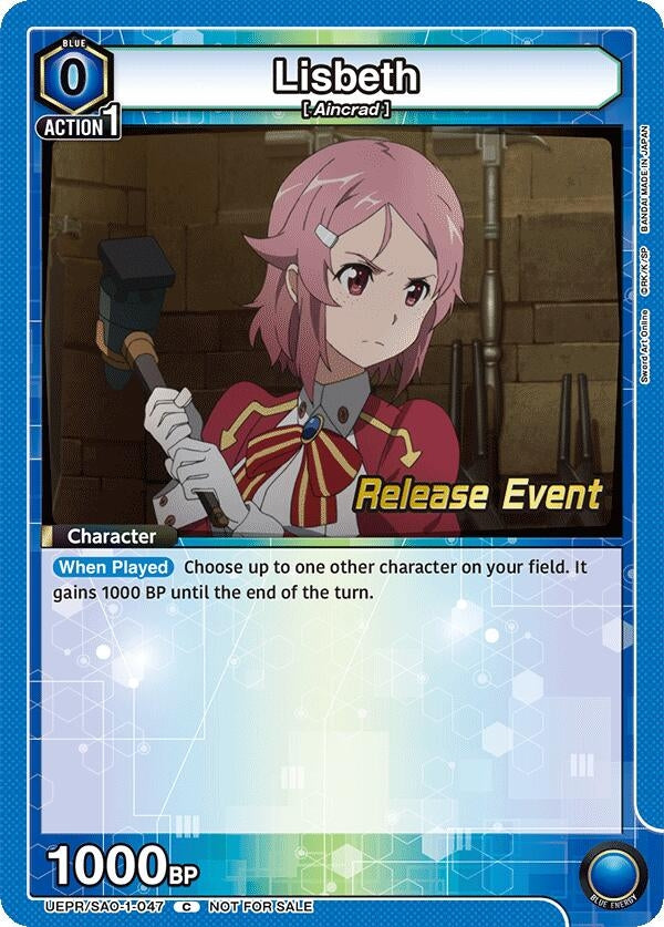 Image for Lisbeth (047) (UEPR/SAO-1-047) (UE07BT: Sword Art Online Release Event Cards) (UE07BT_RE) - Union Arena