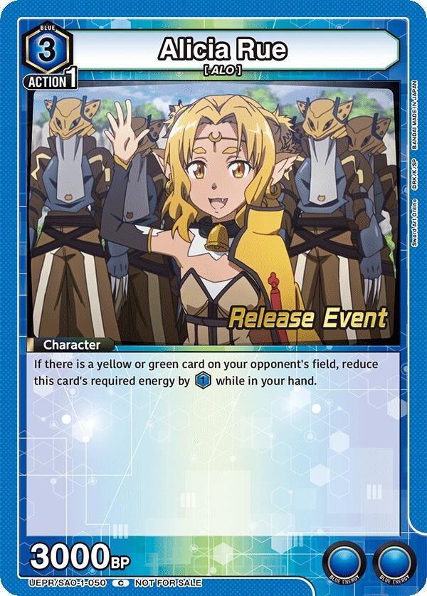 Image for Alicia Rue (UEPR/SAO-1-050) (UE07BT: Sword Art Online Release Event Cards) (UE07BT_RE) - Union Arena