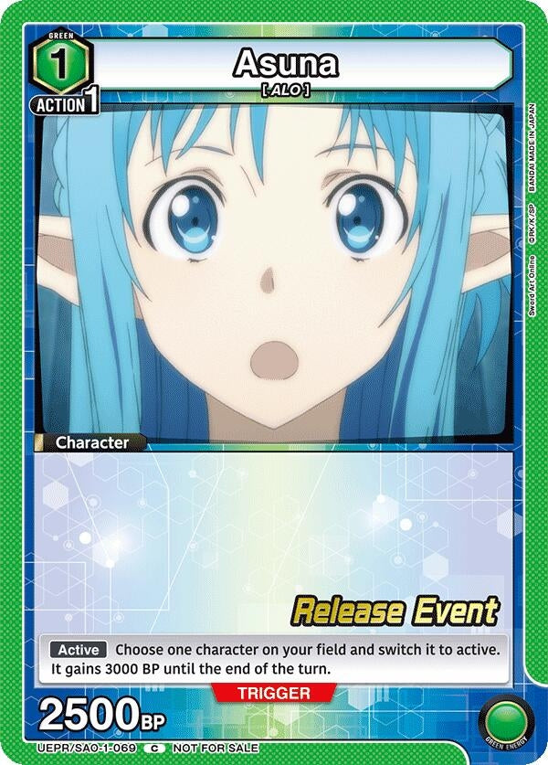 Image for Asuna (069) (UEPR/SAO-1-069) (UE07BT: Sword Art Online Release Event Cards) (UE07BT_RE) - Union Arena