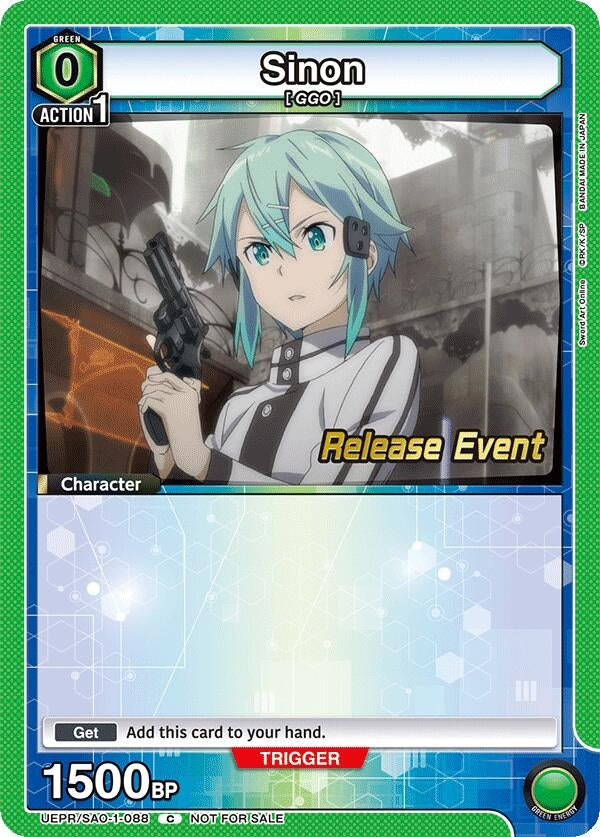Image for Sinon (088) (UEPR/SAO-1-088) (UE07BT: Sword Art Online Release Event Cards) (UE07BT_RE) - Union Arena