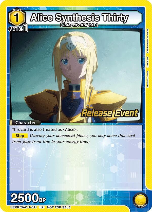 Image for Alice Synthesis Thirty (011) (UEPR/SAO-1-011) (UE07BT: Sword Art Online Release Event Cards) (UE07BT_RE) - Union Arena