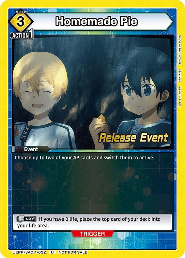 Image for Homemade Pie (UEPR/SAO-1-032) (UE07BT: Sword Art Online Release Event Cards) (UE07BT_RE) - Union Arena