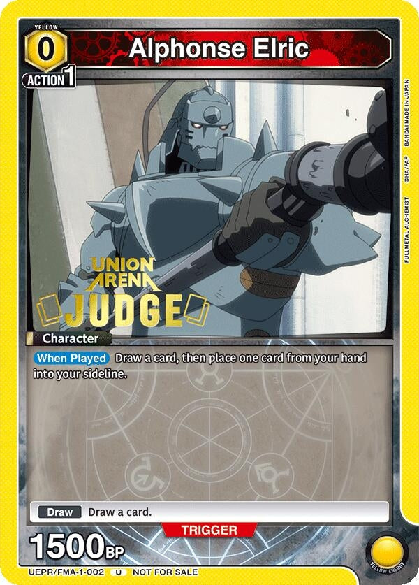 Image for Alphonse Elric (Judge Pack) (UEPR/FMA-1-002) (Union Arena Promotion Cards) (UEPR) - Union Arena