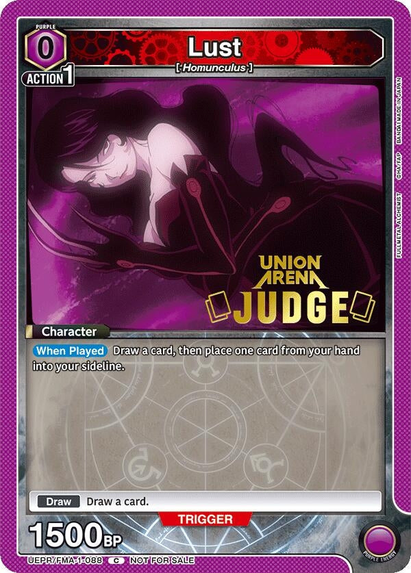 Image for Lust (Judge Pack) (UEPR/FMA-1-088) (Union Arena Promotion Cards) (UEPR) - Union Arena