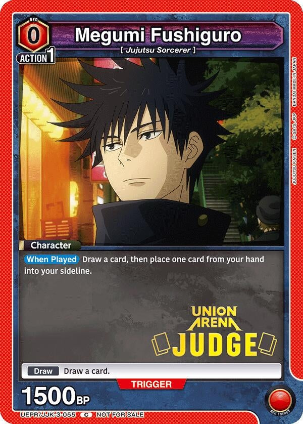 Image for Megumi Fushiguro (055) (Judge Pack) (UEPR/JJK-3-055) (Union Arena Promotion Cards) (UEPR) - Union Arena