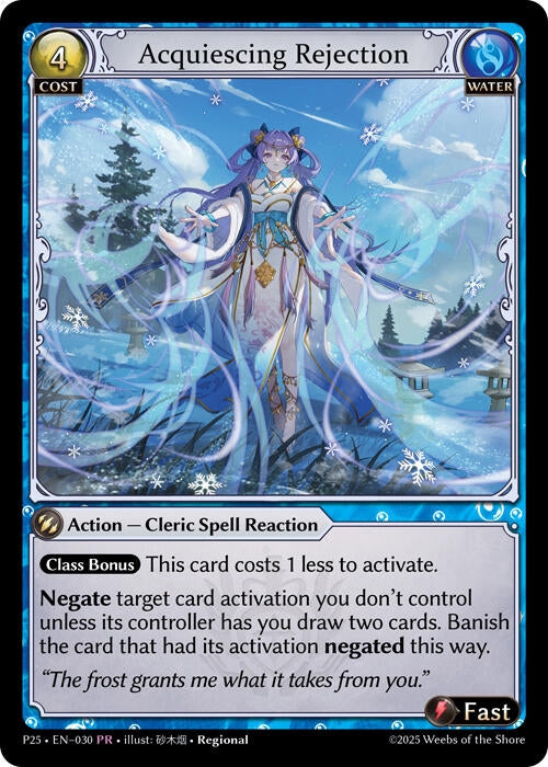Image for Acquiescing Rejection (030) (Promotional Cards) (P) - Grand Archive TCG