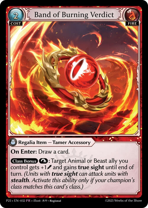 Image for Band of Burning Verdict (032) (Promotional Cards) (P) - Grand Archive TCG