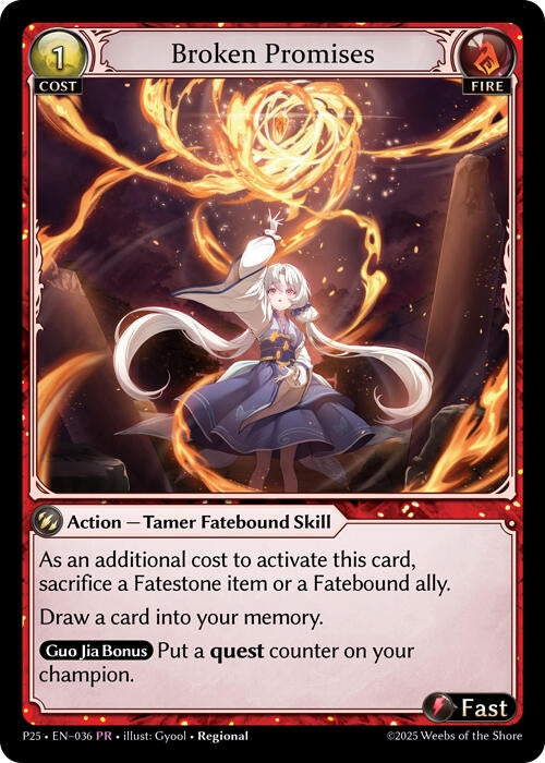 Image for Broken Promises (036) (Promotional Cards) (P) - Grand Archive TCG