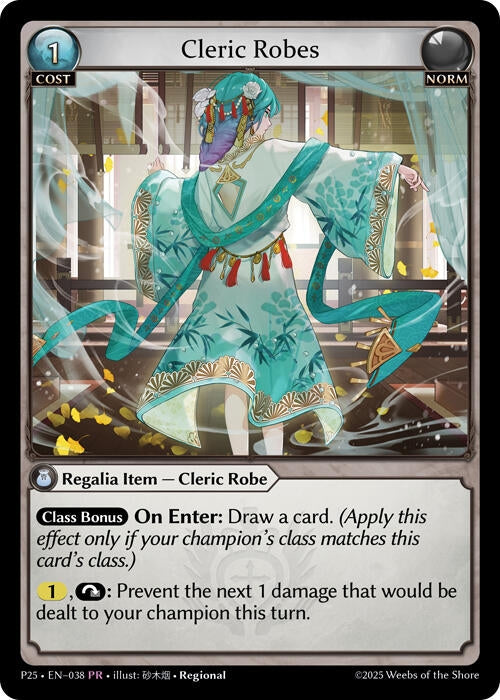 Image for Cleric Robes (038) (038) (Promotional Cards) (P) - Grand Archive TCG