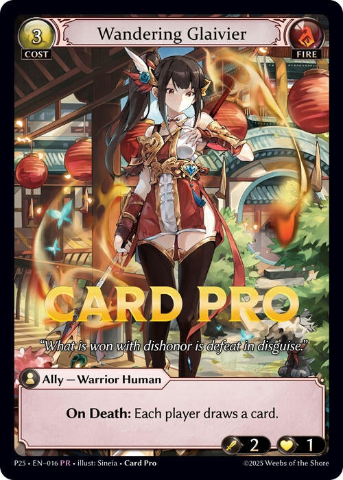 Image for Wandering Glaivier (016) (Promotional Cards) (P) - Grand Archive TCG