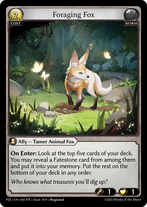 Image for Foraging Fox (050) (Promotional Cards) (P) - Grand Archive TCG