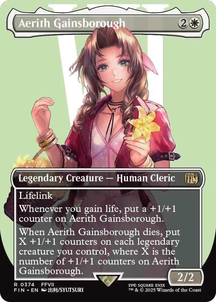 Aerith Gainsborough (Borderless) (374) (FINAL FANTASY)