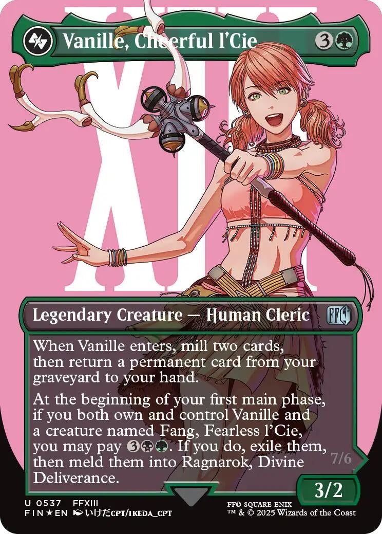 Vanille, Cheerful l'Cie (Borderless) (Surge Foil) (537) (FINAL FANTASY)
