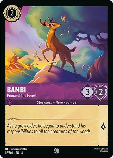 Image for Bambi - Prince of the Forest (57/204) (Reign of Jafar) (8) - Disney Lorcana