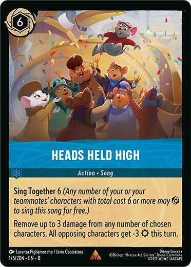 Image for Heads Held High (175/204) (Reign of Jafar) (8) - Disney Lorcana