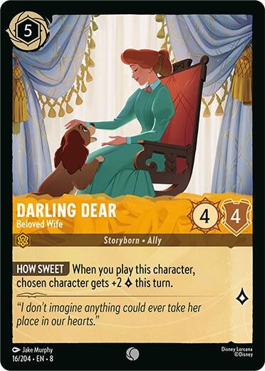 Image for Darling Dear - Beloved Wife (16/204) (Reign of Jafar) (8) - Disney Lorcana