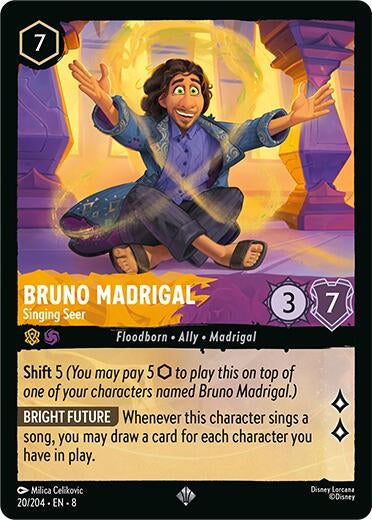 Image for Bruno Madrigal - Singing Seer (20/204) (Reign of Jafar) (8) - Disney Lorcana