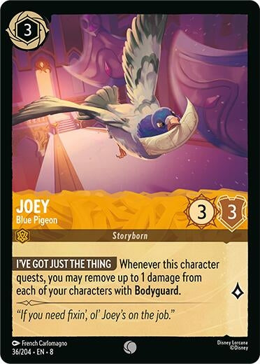 Image for Joey - Blue Pigeon (36/204) (Reign of Jafar) (8) - Disney Lorcana